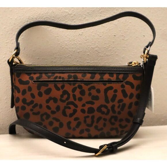 Fossil ZB11098234 Jolie Small Black/Leopard Print Crossbody/Shoulder Bag - Picture 2 of 16